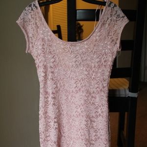 Pink Lace Dress
